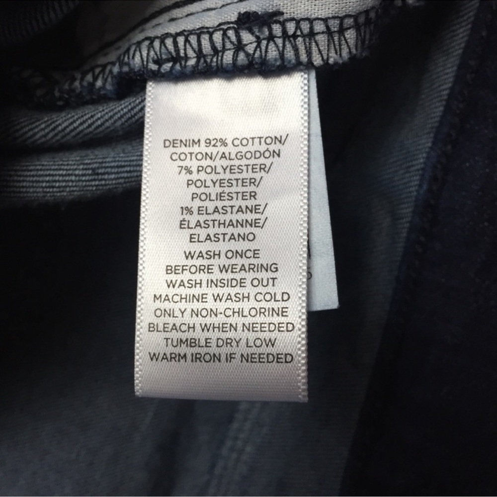 LOFT Dark Indigo Straight Leg Jeans - Picture 5 of 6
